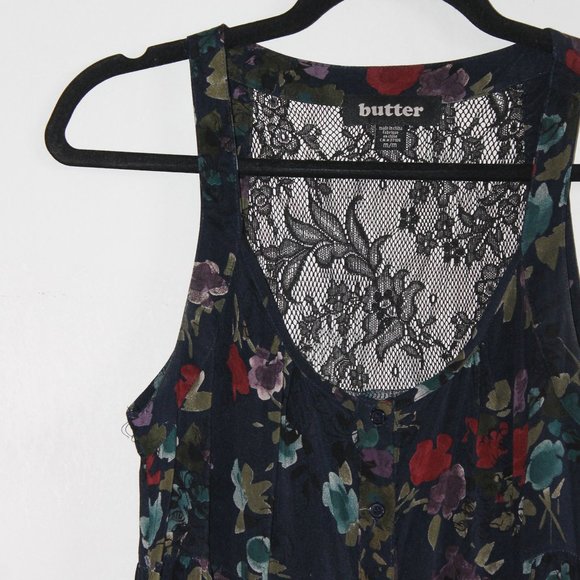 Y2K Butter Goods Floral Lace Babydoll Dress Medium - Picture 5 of 10